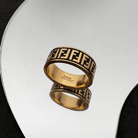 blue fendi ring|Fendi ring size.